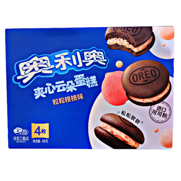 OREO Peach Cream Soft Cakes - 133g (CHINA)